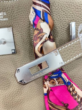 Hermes: 30 см срібна фурнітура
