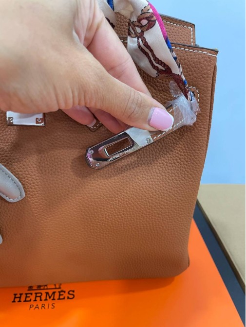Hermes: 30 см срібна фурнітура