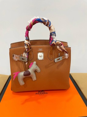 Hermes: 30 см срібна фурнітура