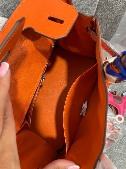 Hermes: 30 см срібна фурнітура