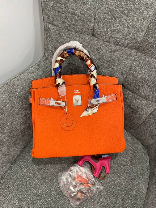Hermes: 30 см срібна фурнітура