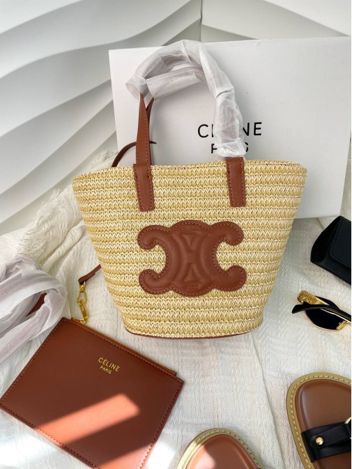 Соломʼяна сумочка Celine