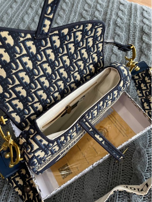 Dior Saddle (темно синя) 