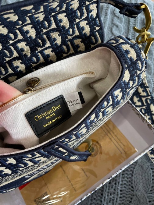 Dior Saddle (темно синя) 