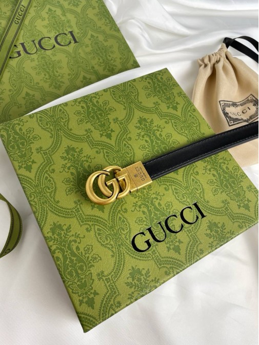 Двосторонній жіночий ремінь Gucci 