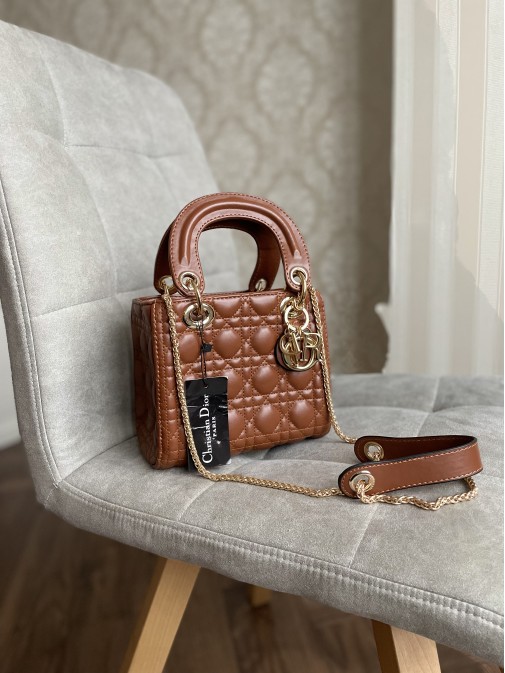 Dior lady brown еко шкіра