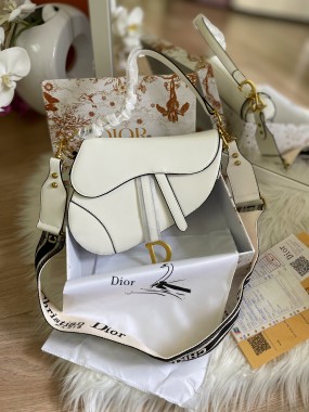 Dior saddle white 