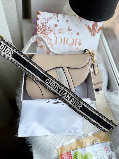 Dior saddle бежева 