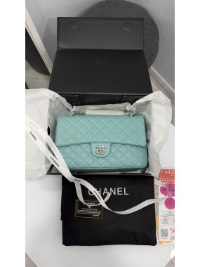 Chanel Classic Flap Bag Tiffany Blue