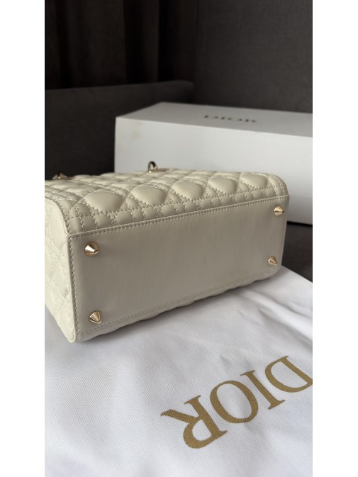 Christian Dior Lady Dior  Bag White Premium