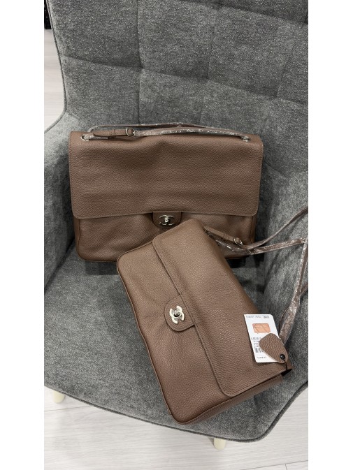 Chanel Maxi "Souplissimo" Small Flap Bag Brown