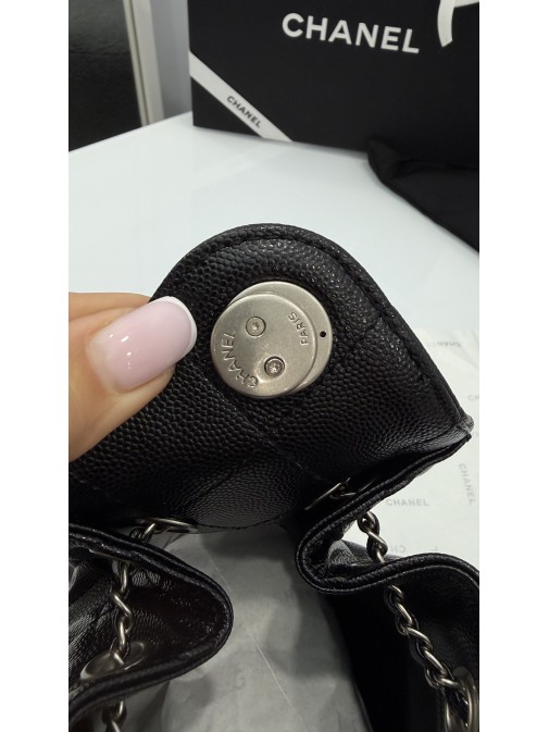 Chanel 22  Hobo Bag Black silver