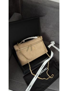 Chanel Large Vanity with Chain  Grained Calfskin