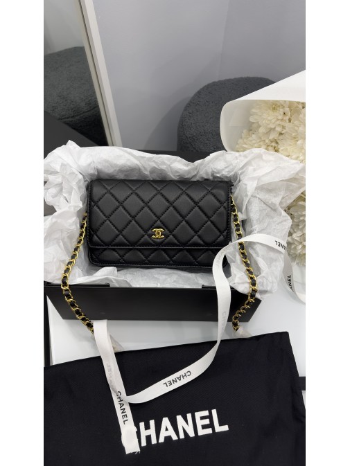Chanel Classic Wallet on Chain Gold ( гладка шкіра) Chanel Classic Wallet on Chain Gold ( гладка шкіра)