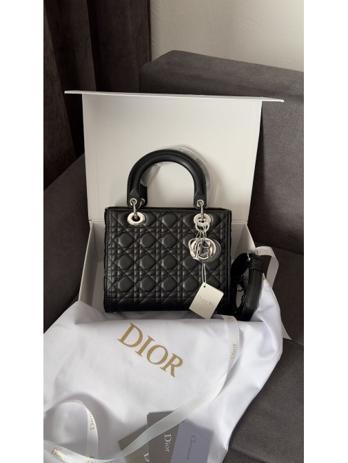 Christian Dior Lady Dior Bag Black Premium Christian Dior Lady Dior Bag Black Premium