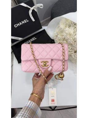 Chanel Mini Classic Rectangular Flap Bag Gold