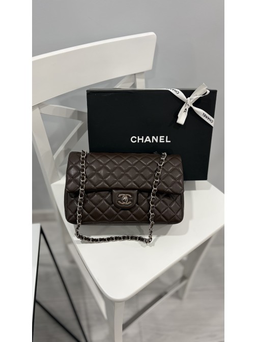 Chanel Classic Flap Bag Chocolate Brown