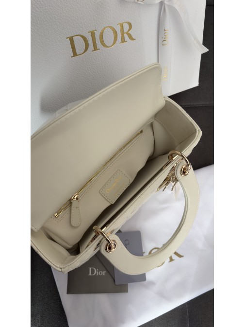 Christian Dior Lady Dior  Bag White Premium