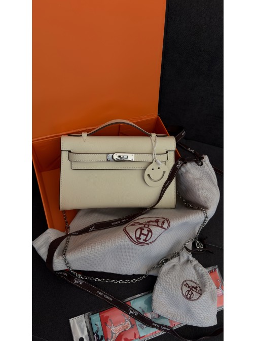 Hermès Kelly Pochette White