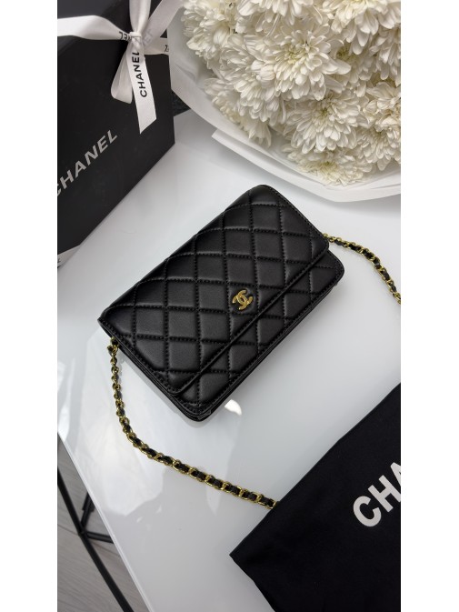 Chanel Classic Wallet on Chain Gold ( гладка шкіра) Chanel Classic Wallet on Chain Gold ( гладка шкіра)