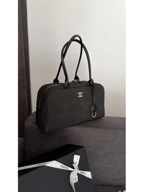Chanel Large Bowling Bag Black