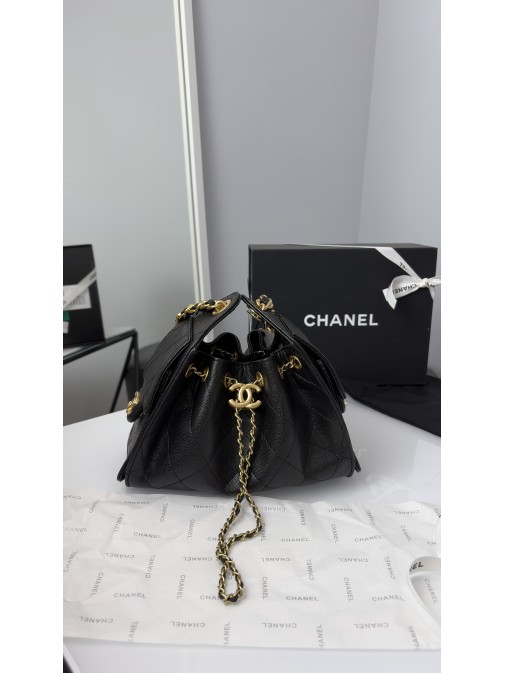 Chanel 22  Hobo Bag Black Gold