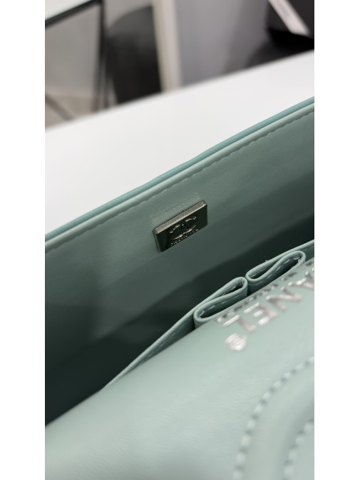 Chanel Classic Flap Bag Tiffany Blue