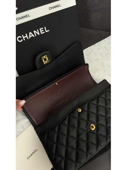 Chanel Classic 11.12 Maxi Handbag Gold