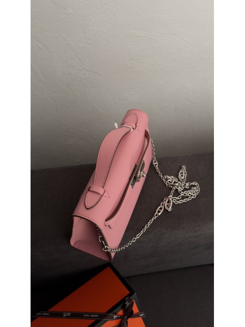 Hermès Kelly Pochette Rose Confetti