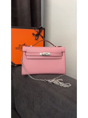 Hermès Kelly Pochette Rose Confetti