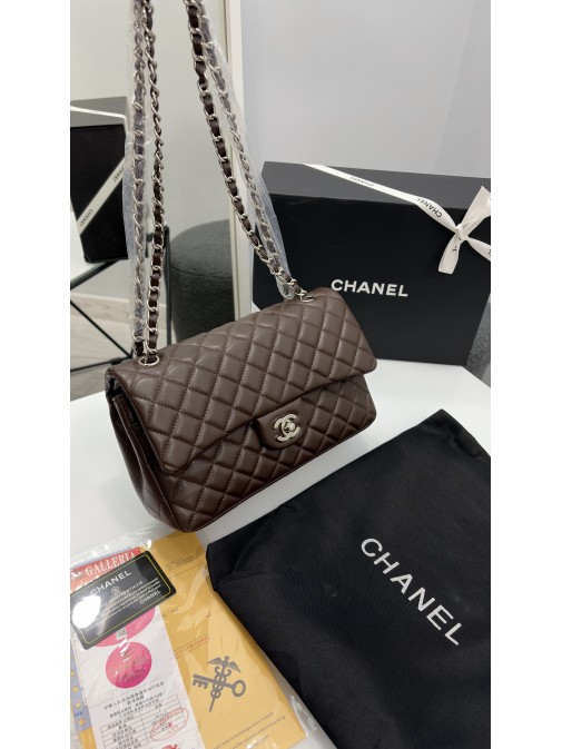 Chanel Classic Flap Bag Chocolate Brown