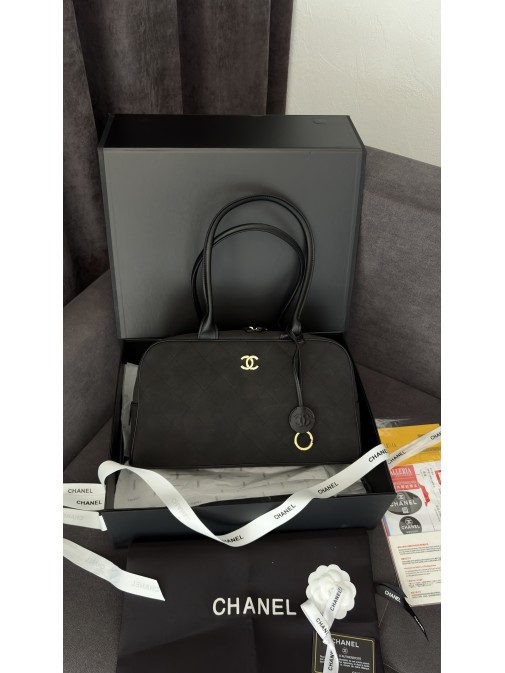 Chanel Large Bowling Bag Black