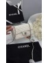 Chanel Mini Classic Rectangular Flap Bag White Silver