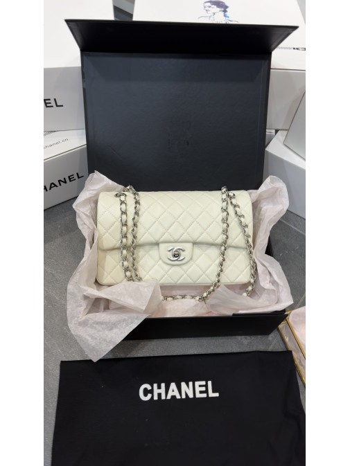 Chanel Classic Flap Bag White