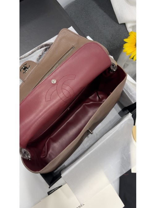 Chanel Maxi "Souplissimo" Small Flap Bag Brown