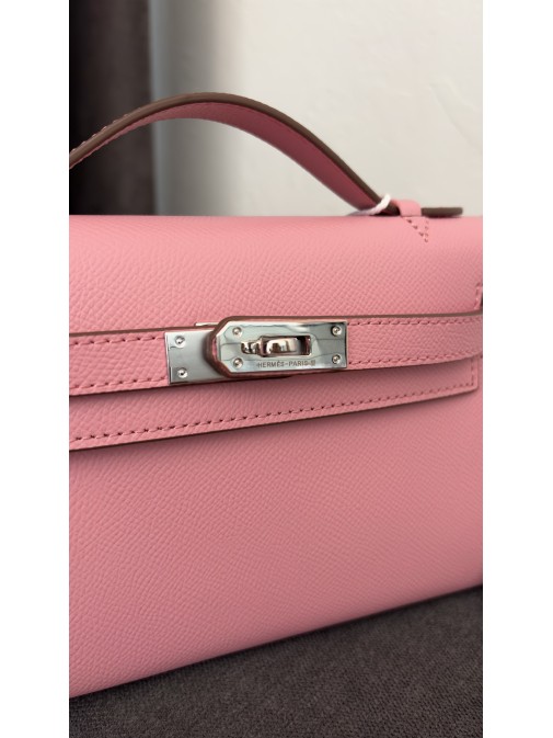 Hermès Kelly Pochette Rose Confetti