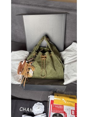 Chanel 25 Hobo Bag Olive Green / Khaki